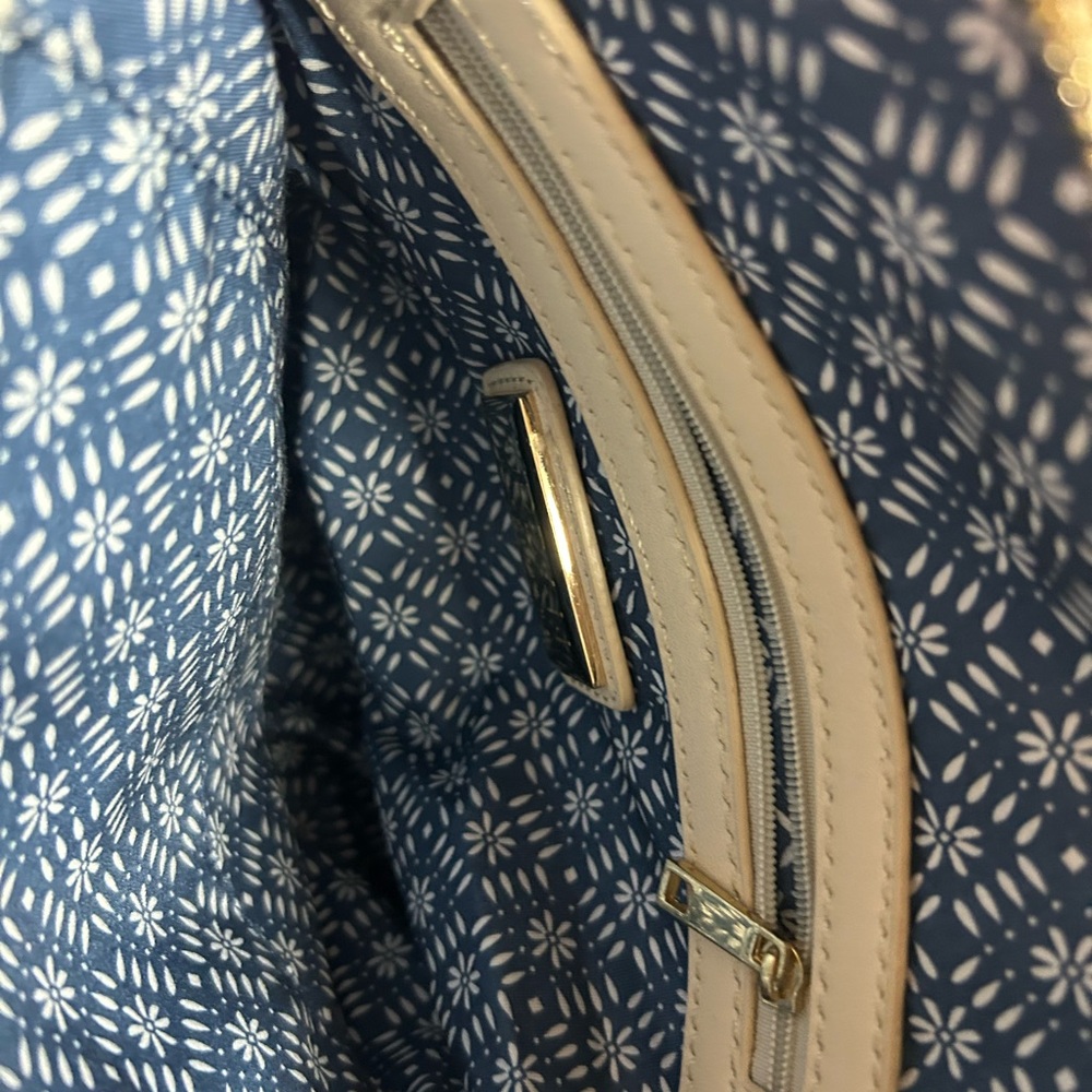 Floral Embellished Cream Boho Mini Backpack - Picture 4 of 16